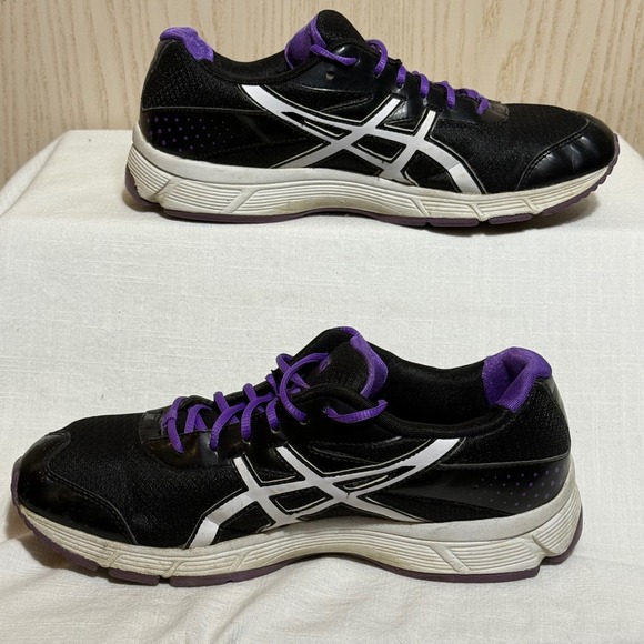 ASICS Gel-Quick Walk Women's 8 Black‎ Purple Walking Shoes Q268N Comfort Sneaker - Picture 6 of 10